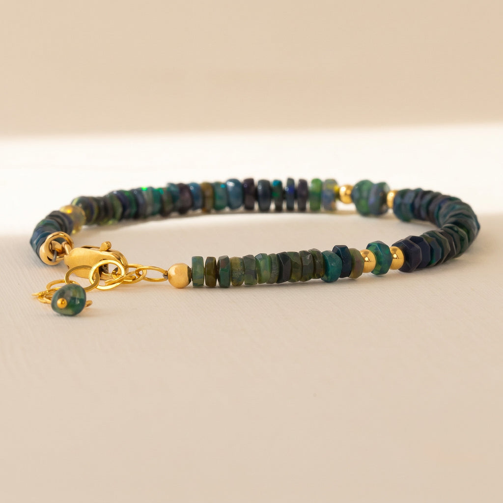 Real Black Opal Bracelet