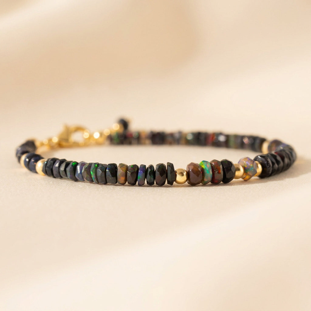 Real Black Opal Bracelet