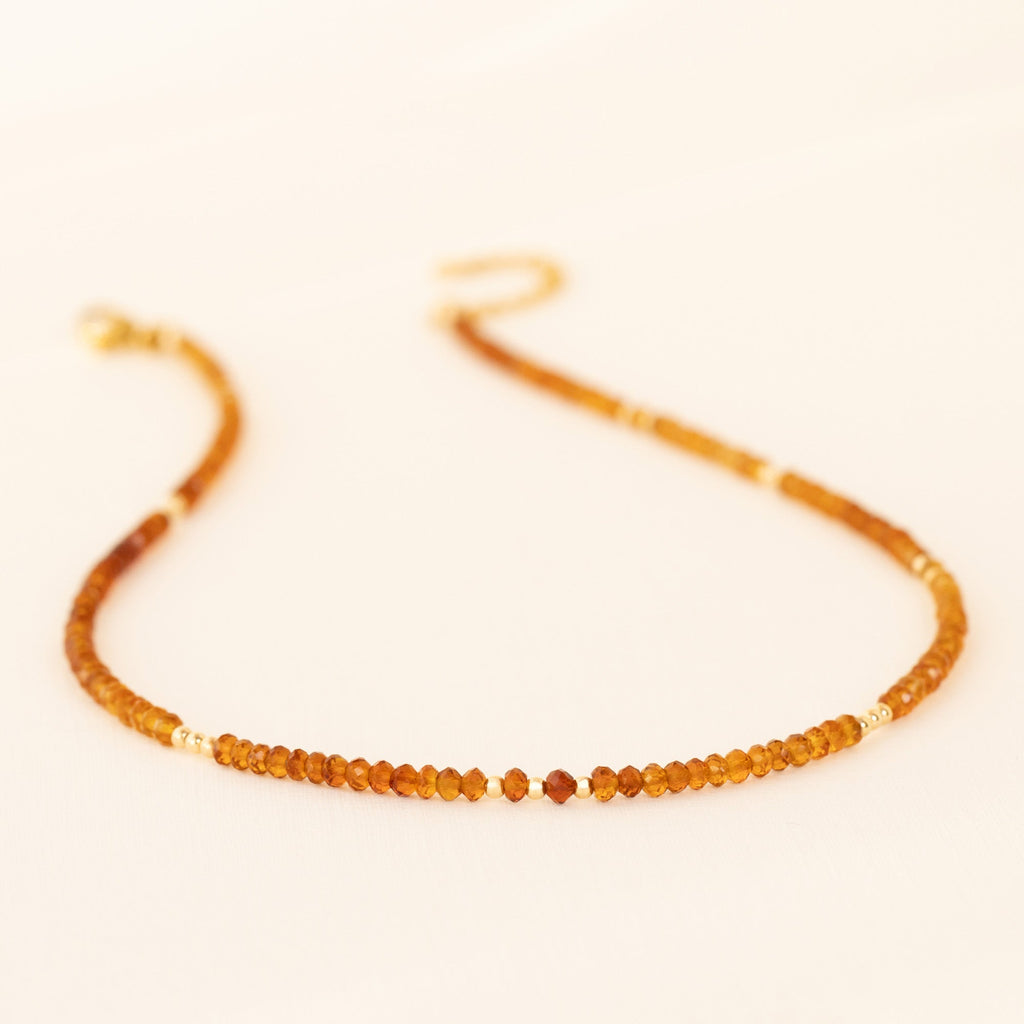 Beaded Citrine Necklace