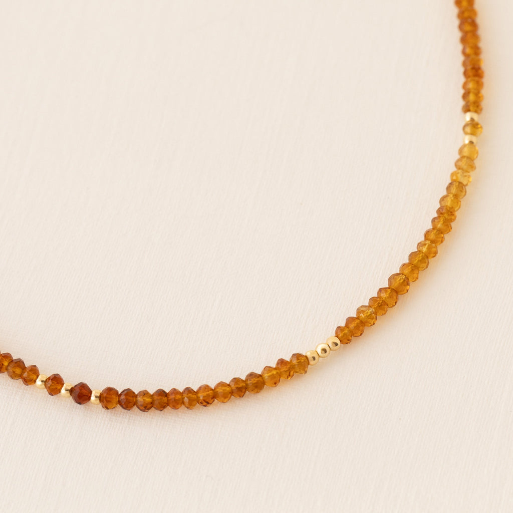 Beaded Citrine Necklace