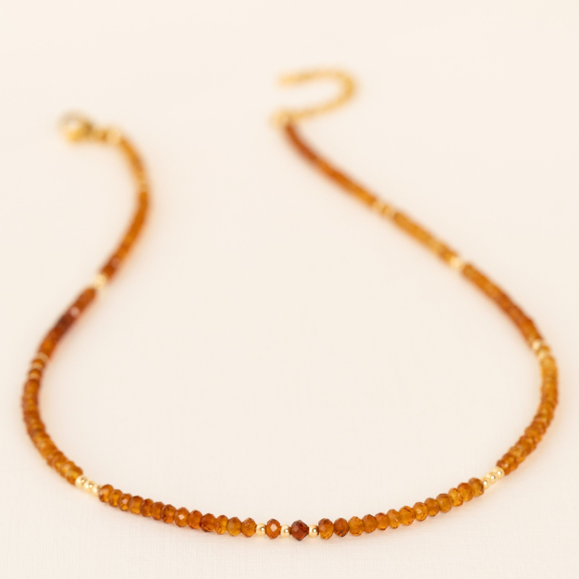 Beaded Necklace with Citrine