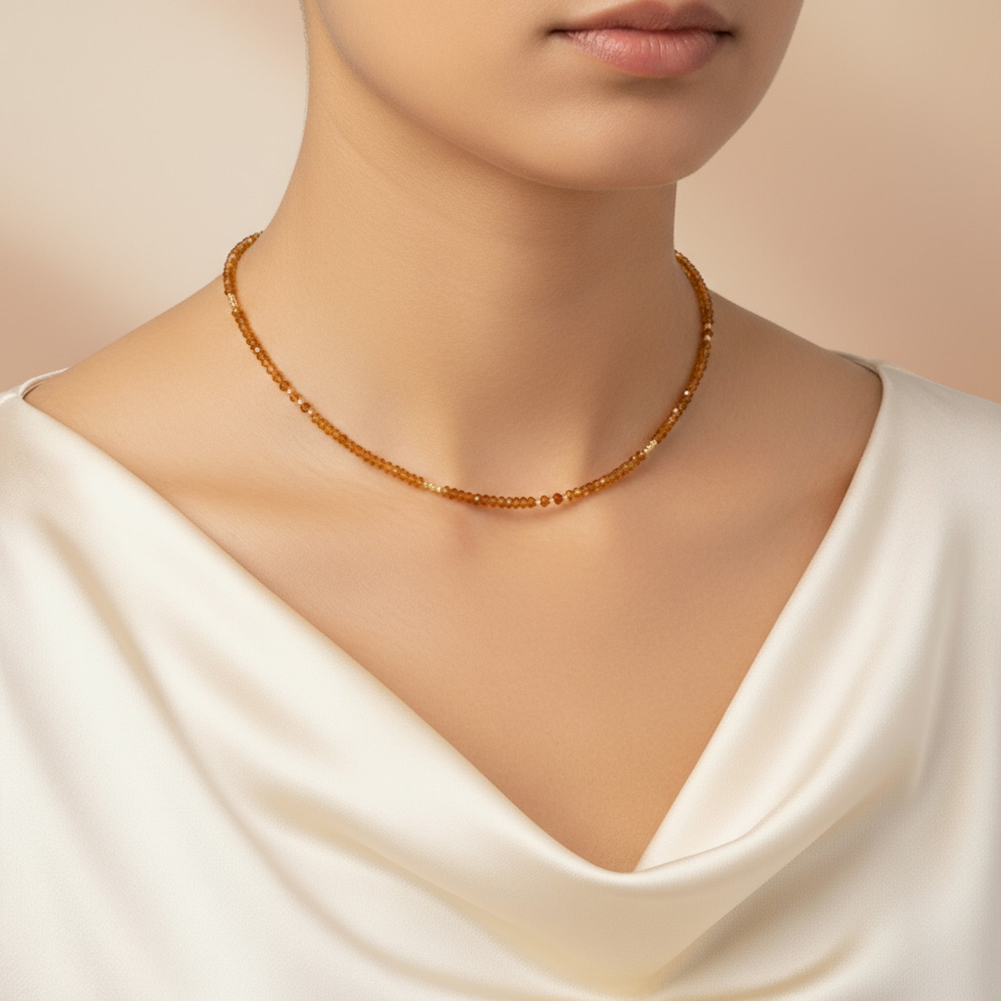 Beaded Citrine Necklace