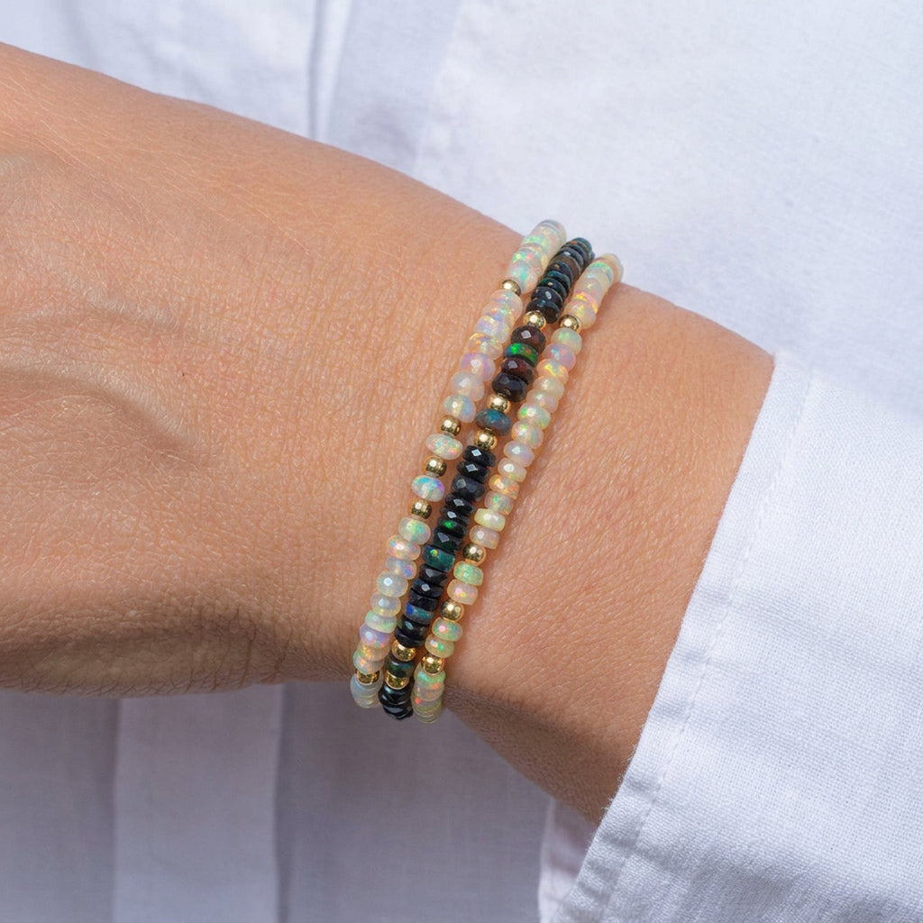 Real Black Opal Bracelet