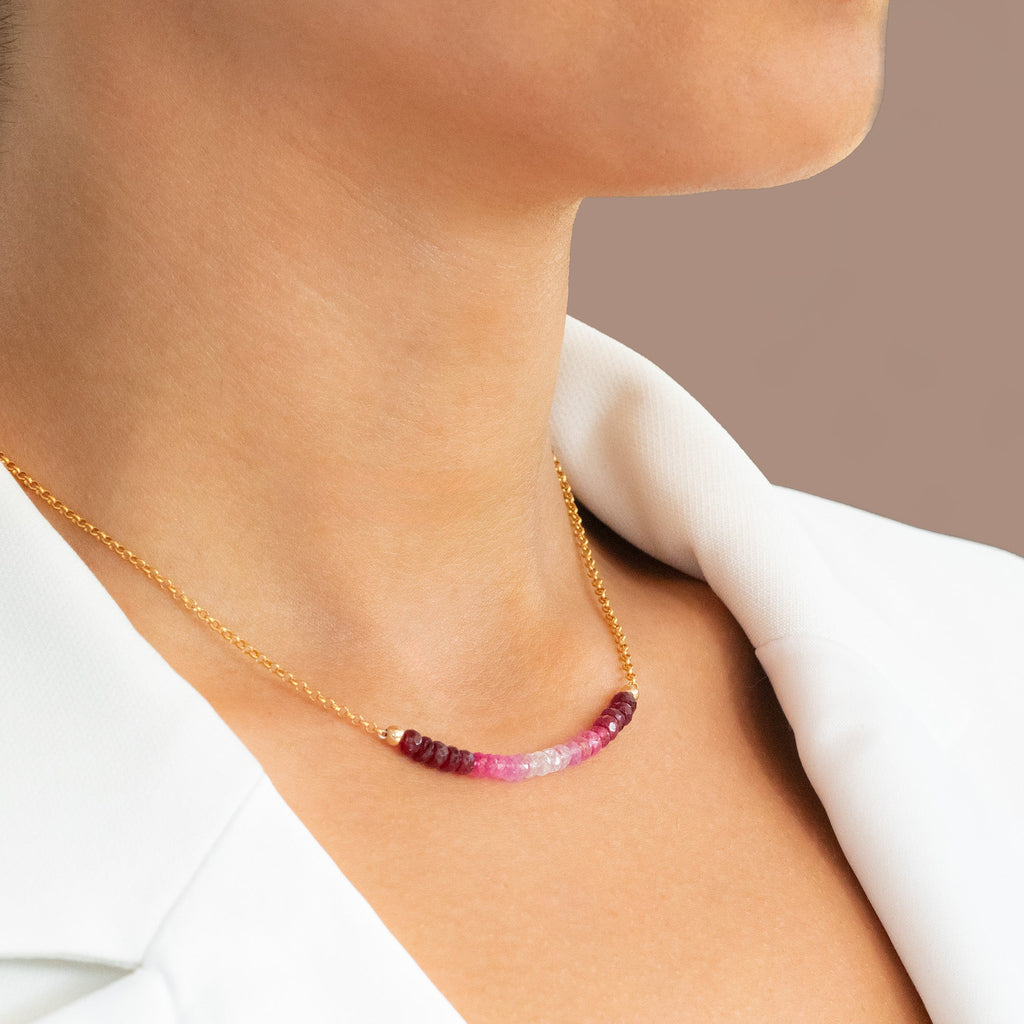 Ombré Ruby Necklace