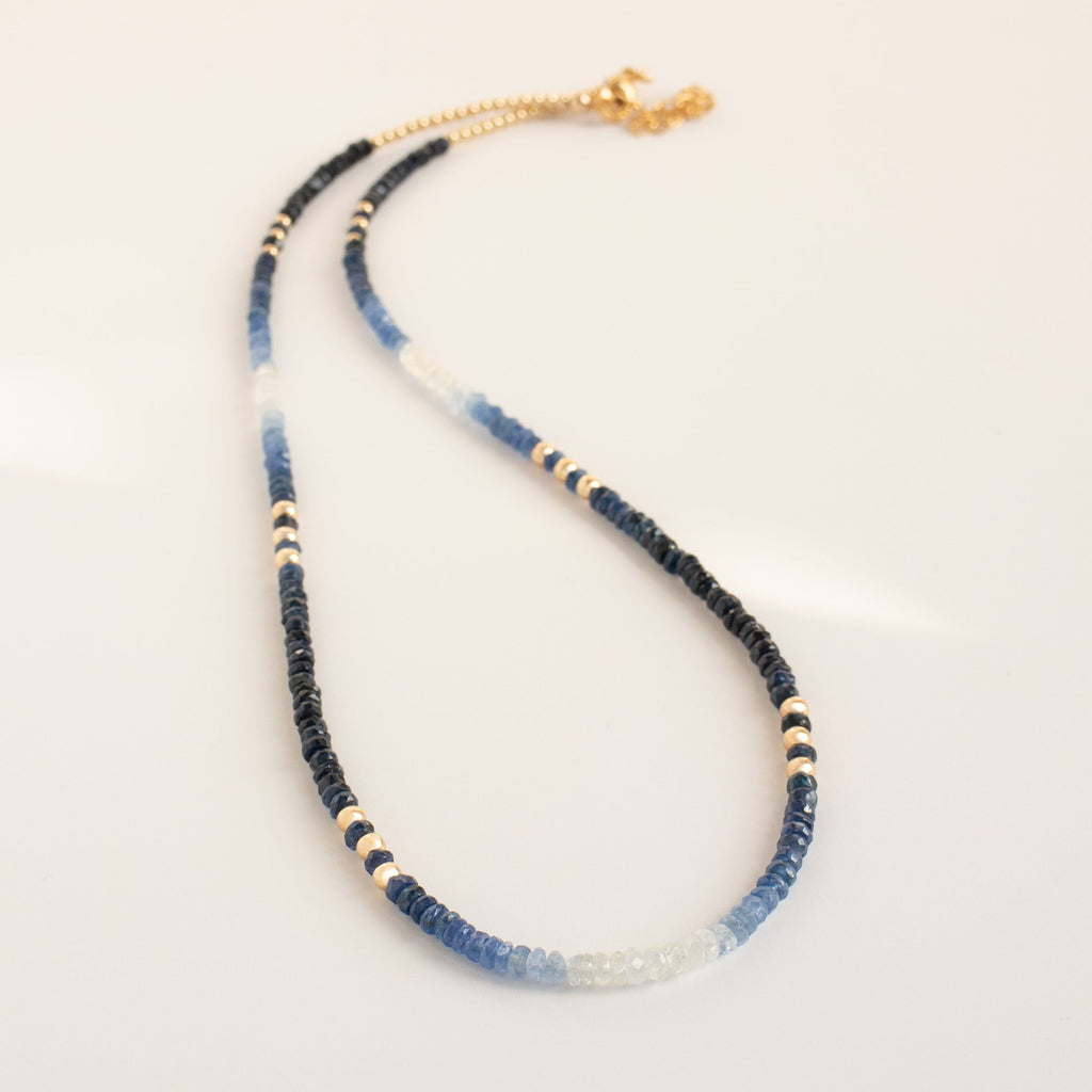 Sapphire Necklace Gold
