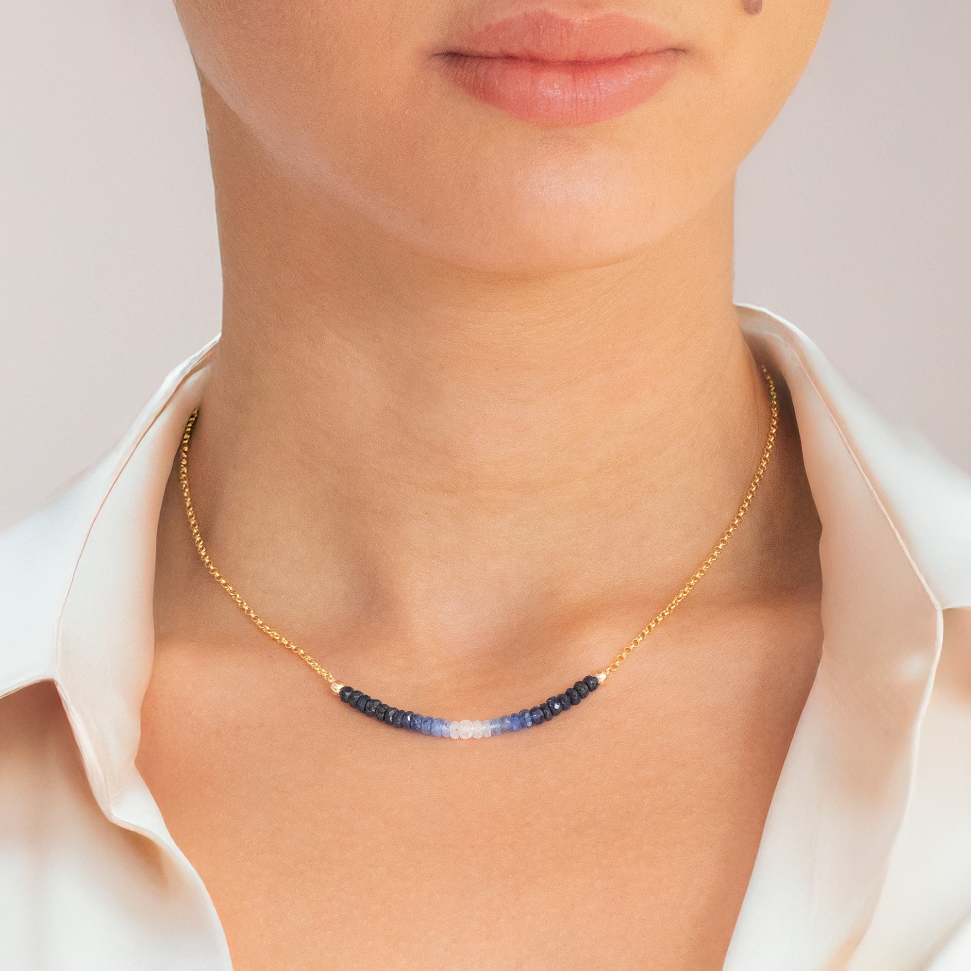 Ombré Sapphire Necklace