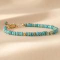 14K gold filled Arizona turquoise bracelet — handmade UK